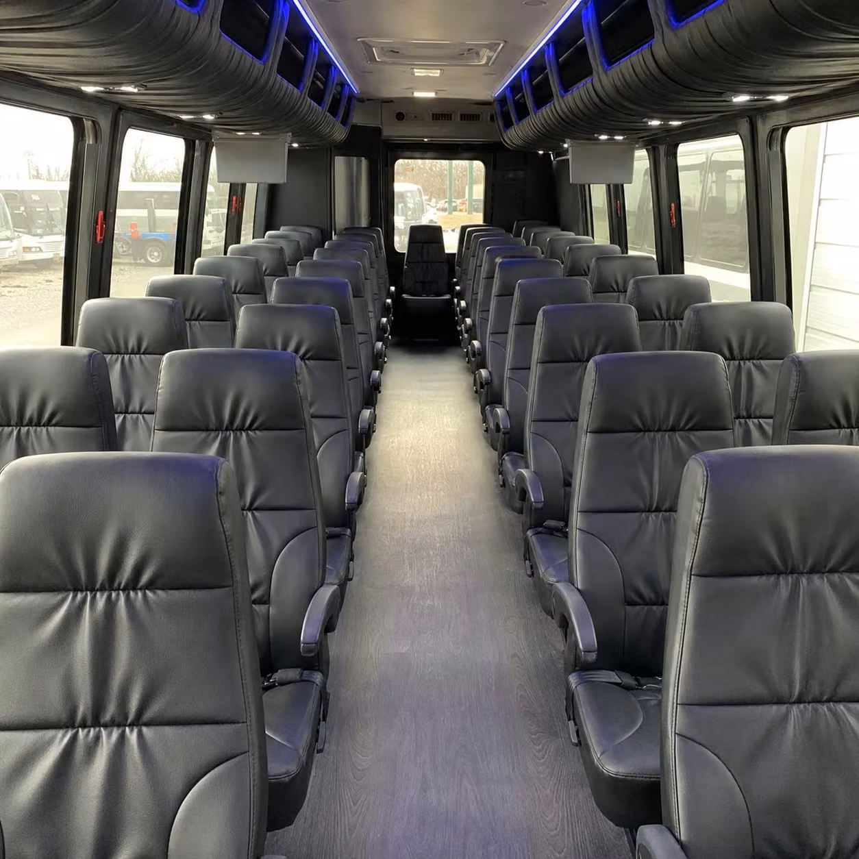 28 passenger minibus interior